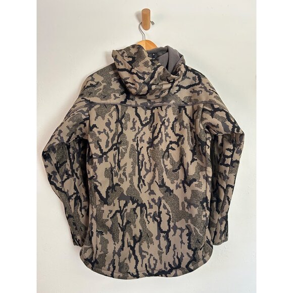 Braken Mens Camo Hooded Jacket W/ Fleece Lining Full Zip Medium Designed By Hunt - Picture 6 of 9